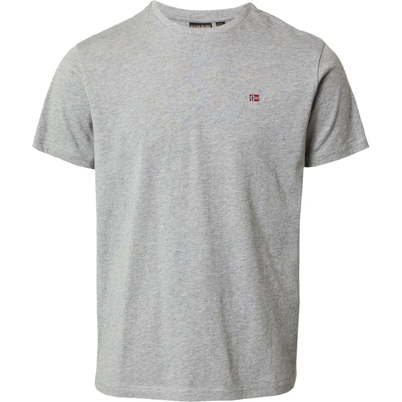 NAPAPIJRI Tričko SALIS námornícka modrá / sivá melírovaná / karmínovo 54004145