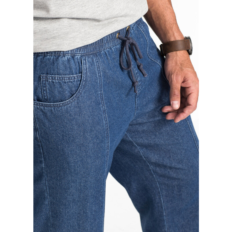 bonprix Voľné nohavice, Classic Fit, rovné, farba modrá