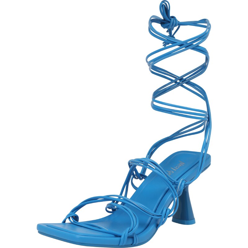 Nasty Gal Sandále modrá / striebornosivá 37947720