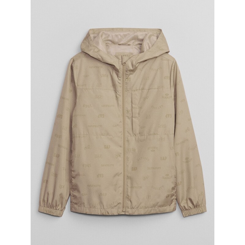 Svetlo hnedá chlapčenská vzorovaná ľahká bunda GAP 50527147