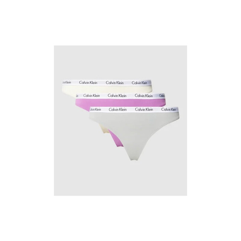 Dámske tangá 3pcs QD3587E CFU Viacfarebná - Calvin Klein 38007297