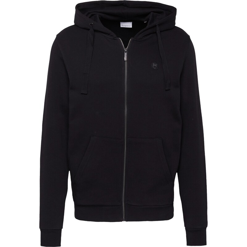 KnowledgeCotton Apparel Tepláková bunda čierna 67499021