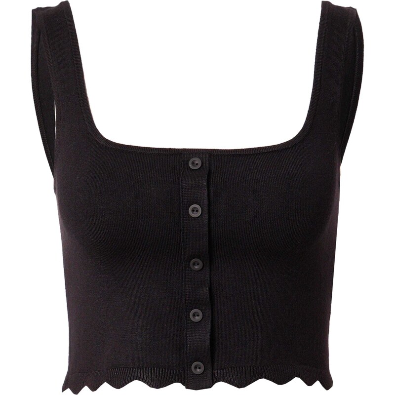 ABOUT YOU Vyšívaný top čierna 54243565