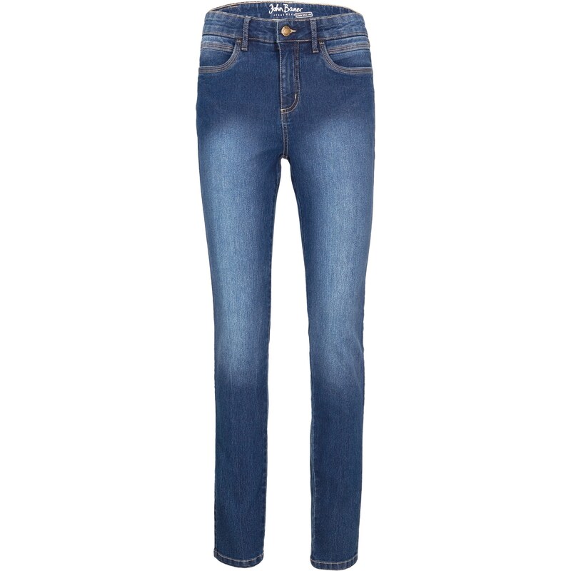 bonprix Strečové džínsy, Skinny, farba modrá, rozm. 38