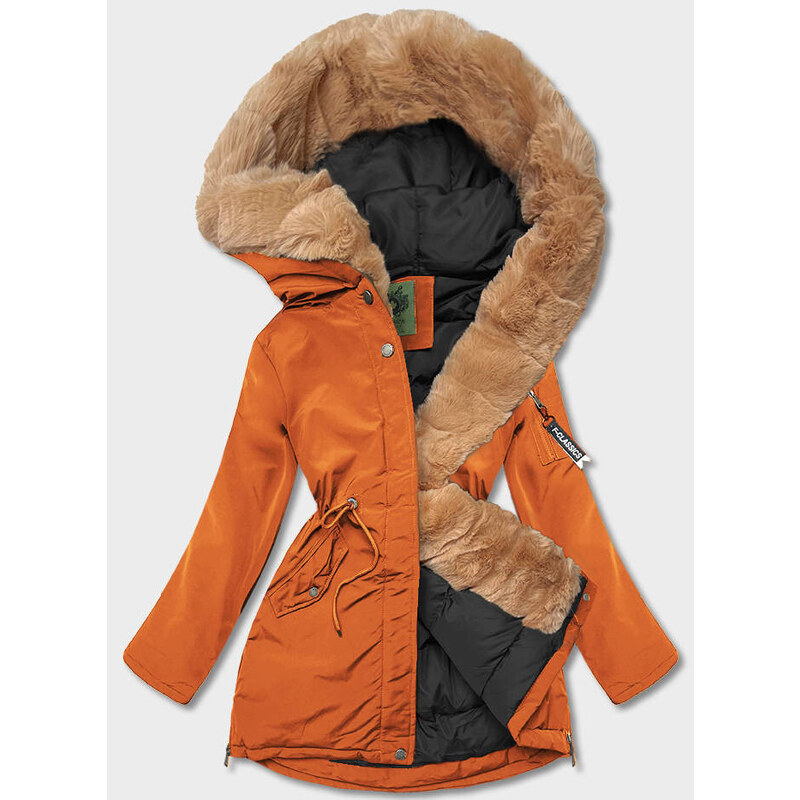 CANADA Mountain Oranžová dámska zimná bunda (CAN-588BIG) 66085332
