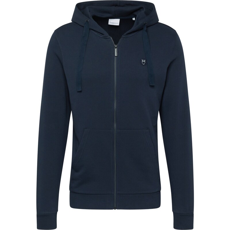 KnowledgeCotton Apparel Tepláková bunda tmavomodrá 37987264