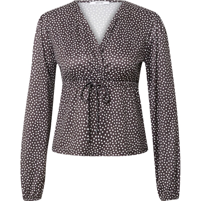 ABOUT YOU Blúzka Isabelle čierna / biela 54243653
