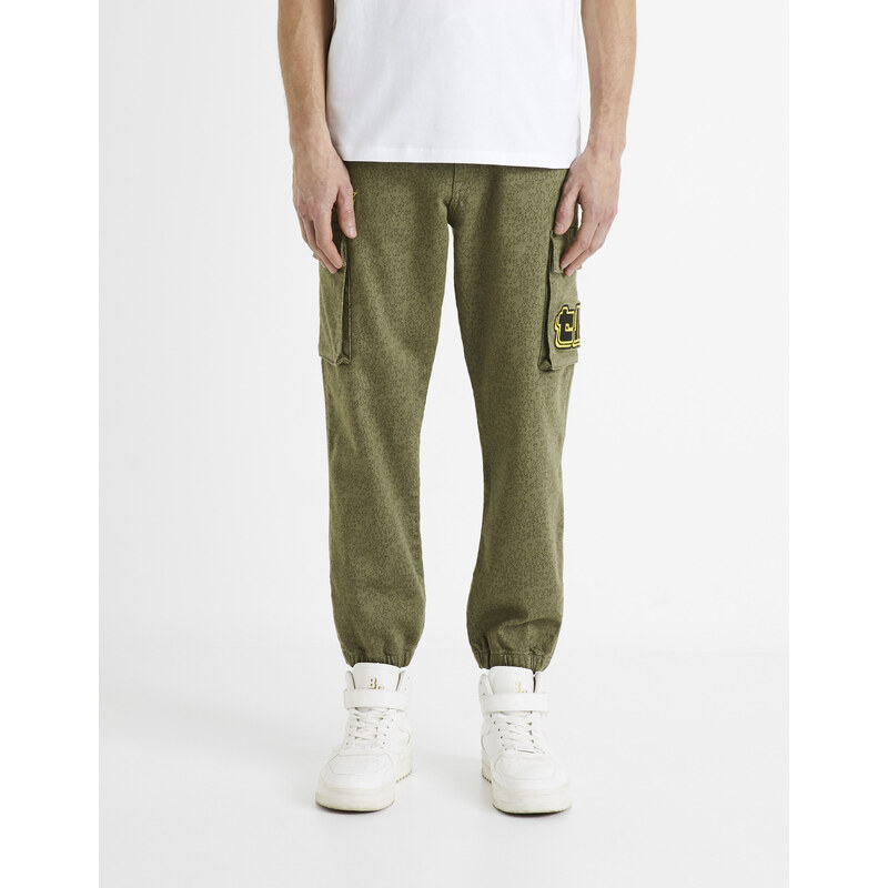 Voľnočasové nohavice pre mužov Celio - zelená 50534831