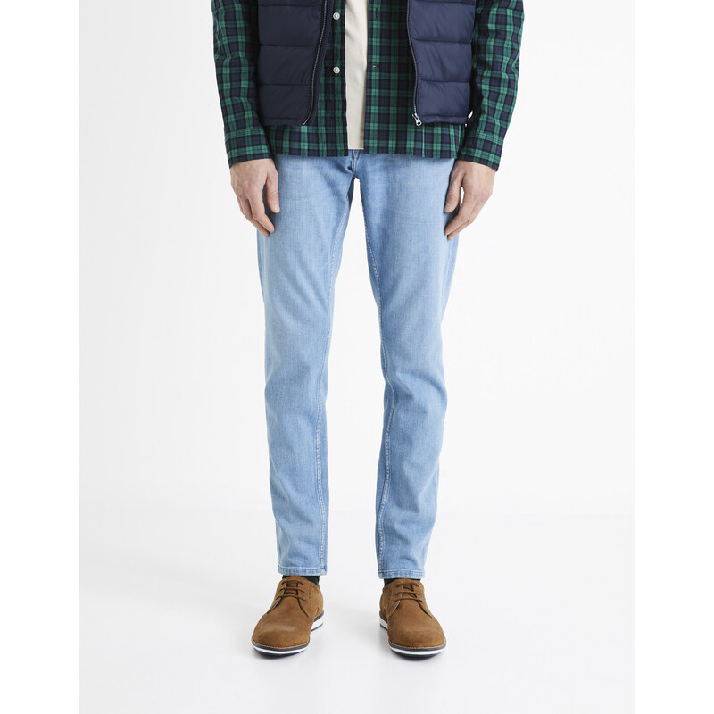 Slim fit pre mužov Celio - svetlomodrá 50593599