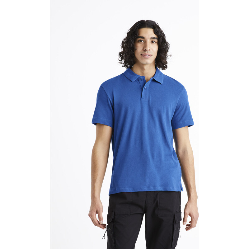 Tričká s krátkym rukávom pre mužov Celio - modrá 50537128