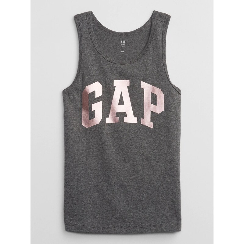 Šedé dievčenské tielko s logom GAP 52518538