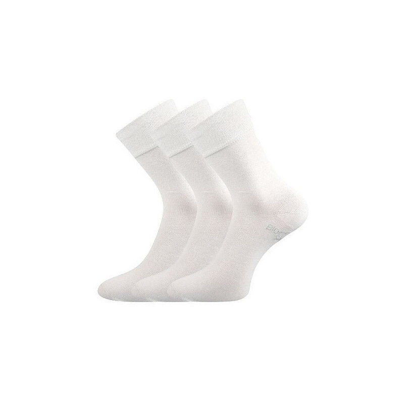 3PACK ponožky Lonka bielé (Bioban) 65545535