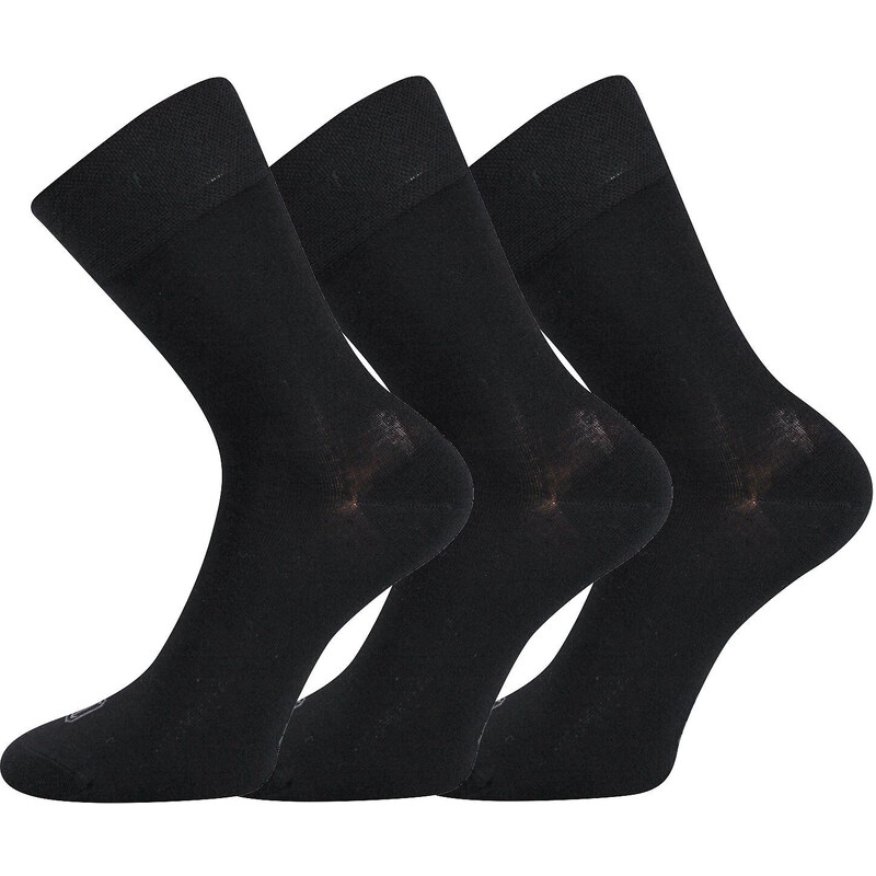 3PACK ponožky Lonka bambusové čierné (Deli) 66096349
