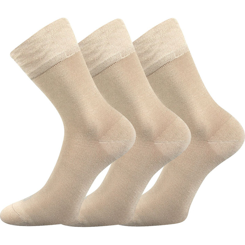 3PACK ponožky Lonka bambusové béžové (Deli) 66096350