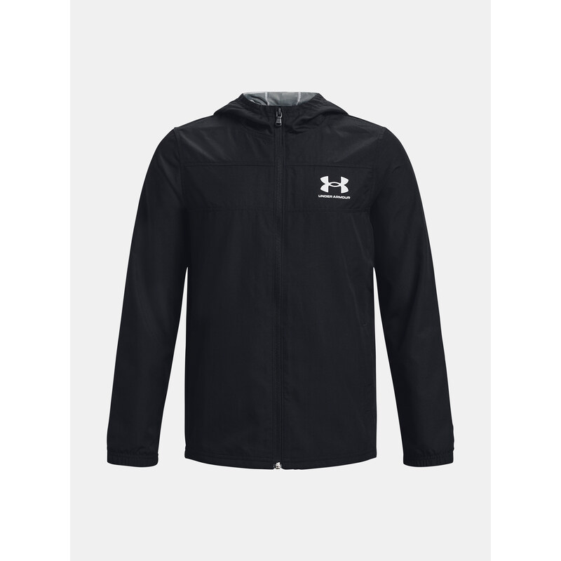 Čierna športová bunda Under Armour UA Sportstyle Windbreaker 50627817