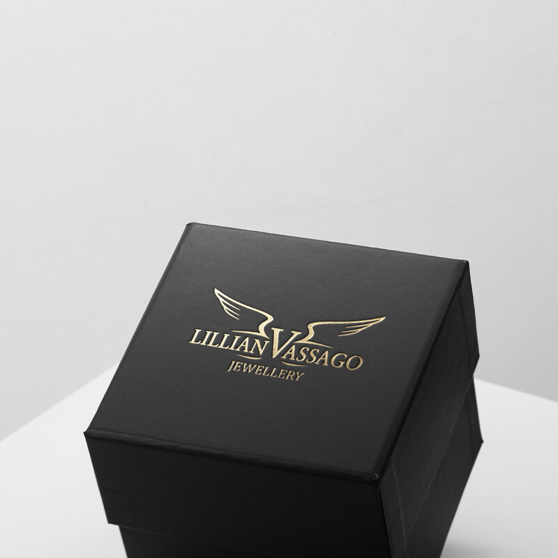 Lillian Vassago Trblietavé zlaté náušnice s farebnými zirkónmi 1 cm LLV11-GER036Y