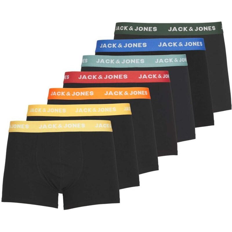 JACK & JONES Boxerky žltá / oranžová / červená / čierna 57484773