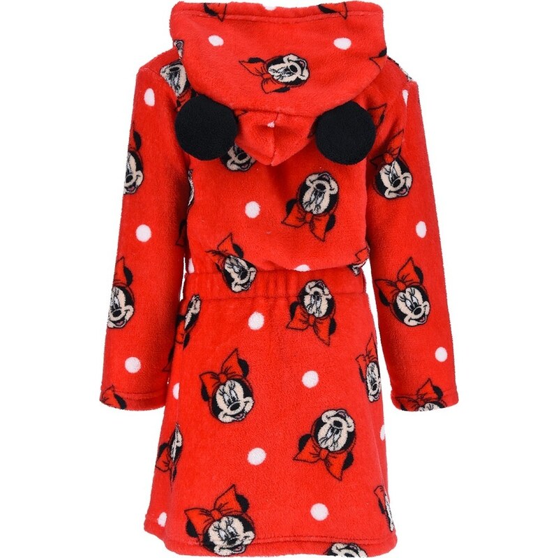 DISNEY Minnie Mouse Červený župan pre dievčatá