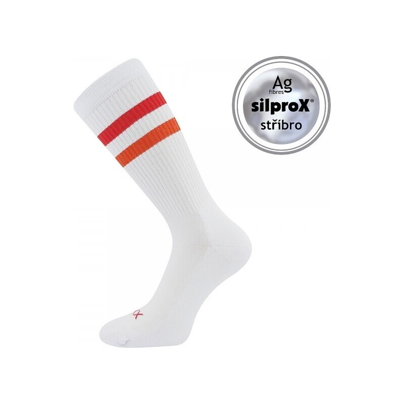RETRAN antibakteriálne športové ponožky VoXX Biela / Červená 43-46 1 38053478