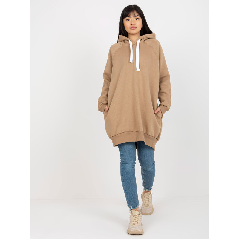 ex moda Sweatshirt-EM-BL-695.25X-dark beige 64787692