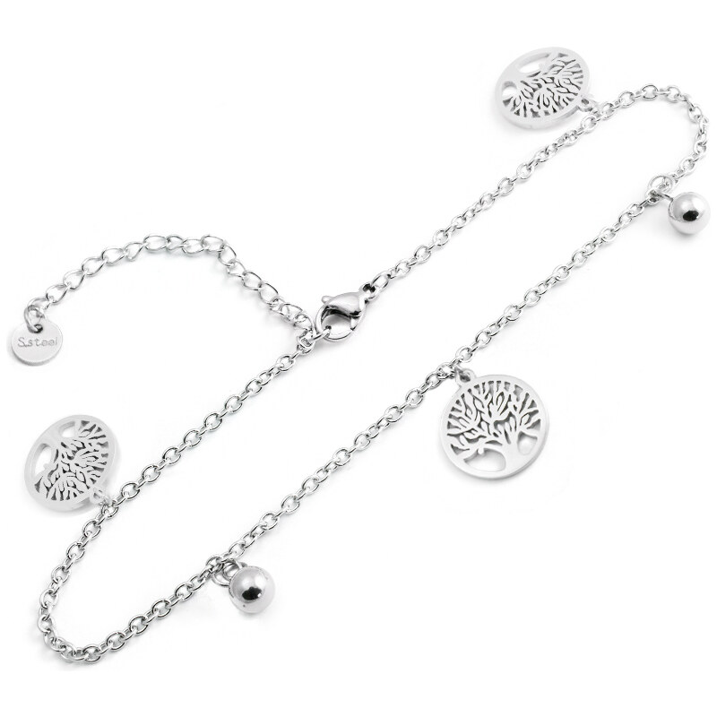 BM Jewellery Dámsky náramok z chirurgickej ocele strom života 39347724