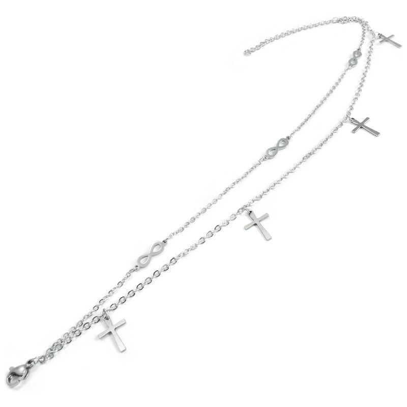 BM Jewellery Dámsky náramok dvojitý z chirurgickej ocele S113216045 39347725