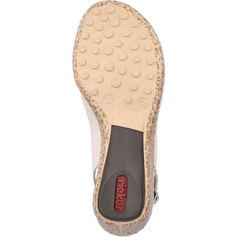 Dámske sandále RIEKER 66189-60 béžová S4