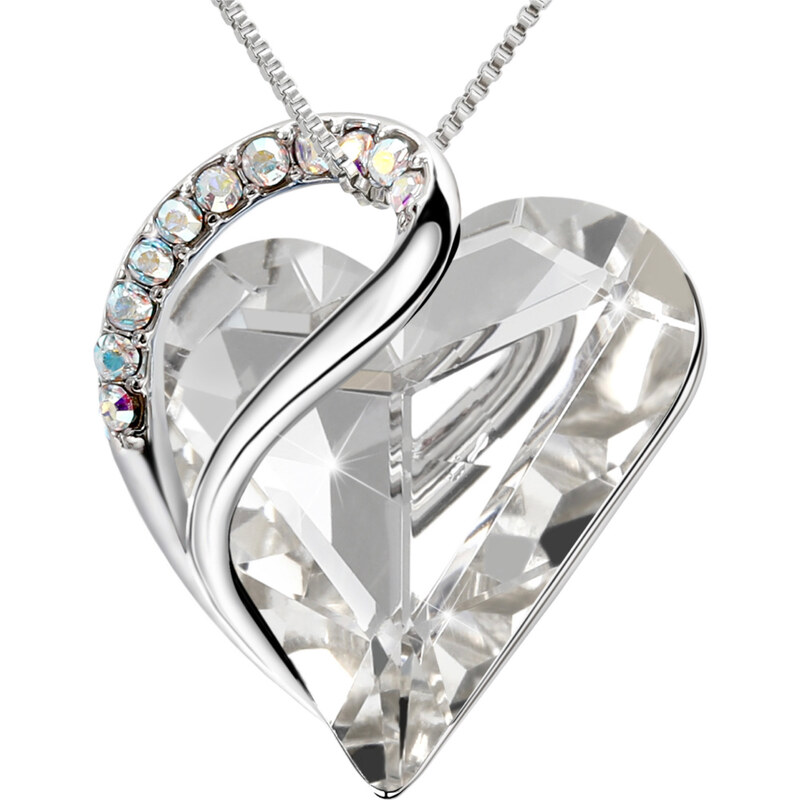 Glory náhrdelník Infinity love white crystal 603 28655589