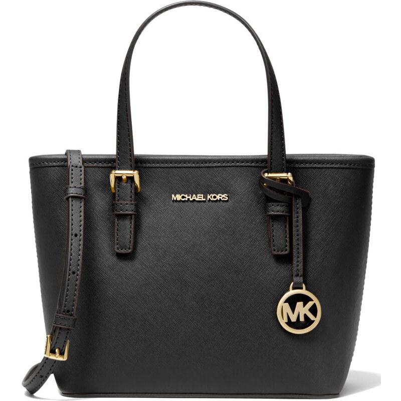 Michael Kors Kabelka Jet Set Travel Extra-Small Top-Zip Tote Bag Black 38076541