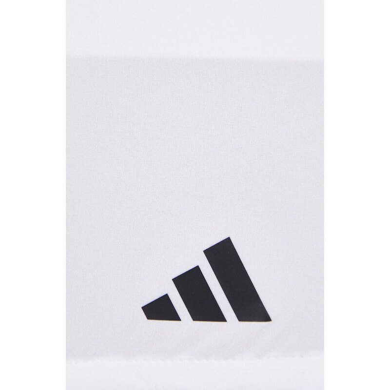Sukňa adidas Performance biela farba, mini, áčkový strih, HT7184