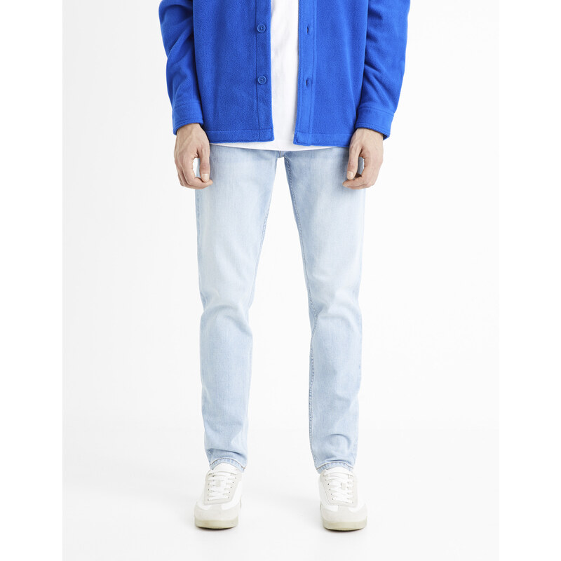 Slim fit pre mužov Celio - svetlomodrá 67518722