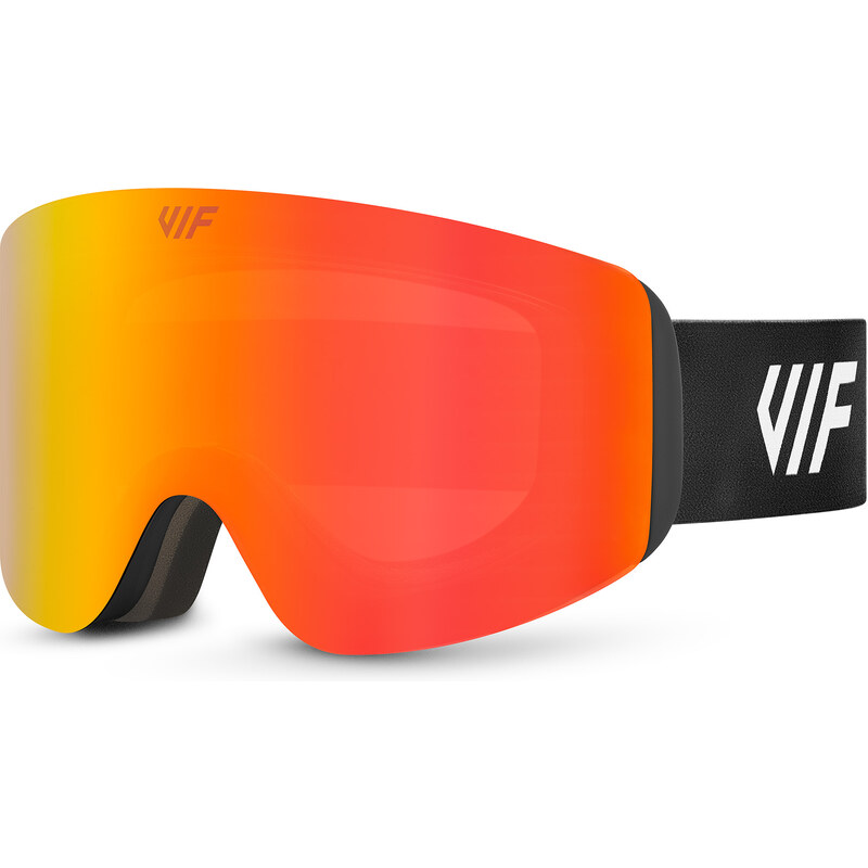 Lyžiarske a snowboardové okuliare VIF SKI & SNB Black x Fire Red 50150992