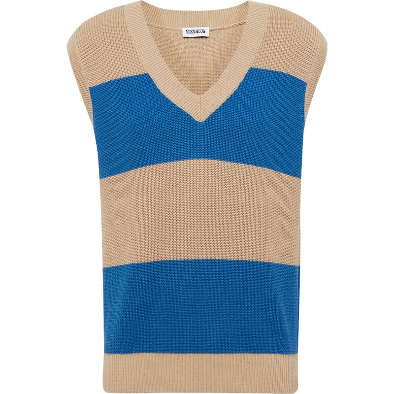 ABOUT YOU Limited Sveter béžová / modrá 54243858