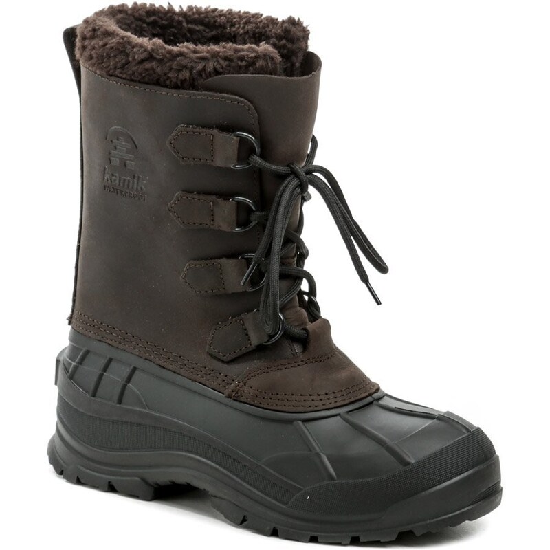 Kamik Alborg GAU hnedé pánske zimné topánky 48681507