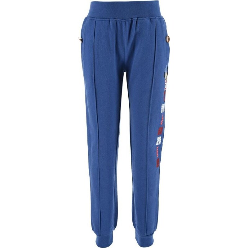 MINNIE MOUSE Modré dievčenské tepláky s lemovaním s obrázkami Minnie 38119995