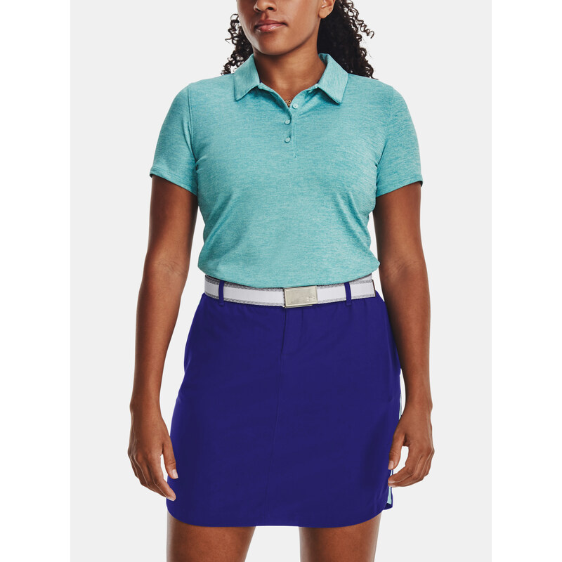 E-shop Tyrkysové dámske melírované športové polo tričko Under Armour UA