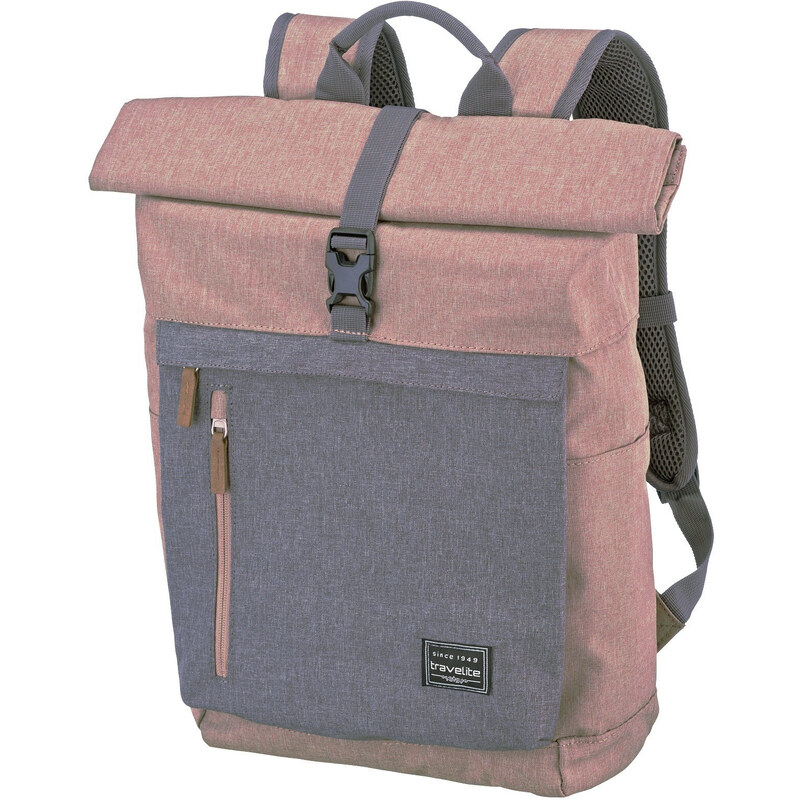 Travelite Basics Roll-up Backpack Rose 62194701