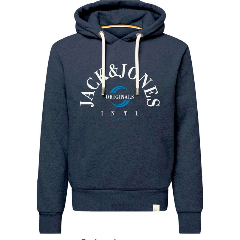 JACK & JONES Mikina JORWonder modrá / námornícka modrá / biela 67867042