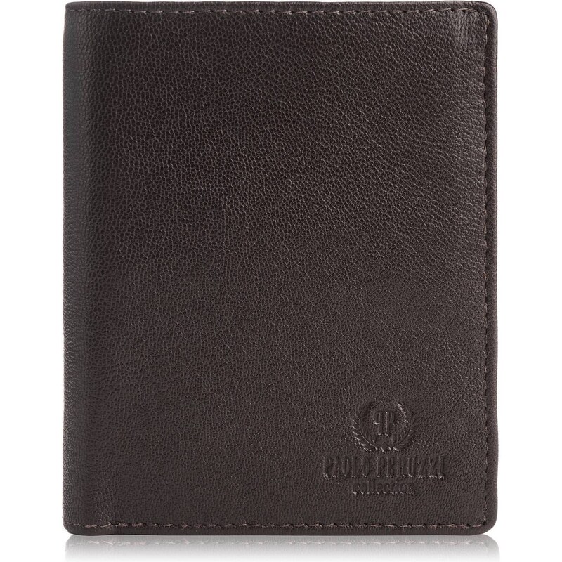 PAOLO PERUZZI Pánska kožená peňaženka s RFID | hnedá IN-29-BR 38133589