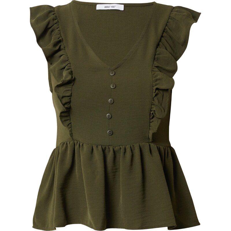 ABOUT YOU Tričko Clara tmavozelená 54244065