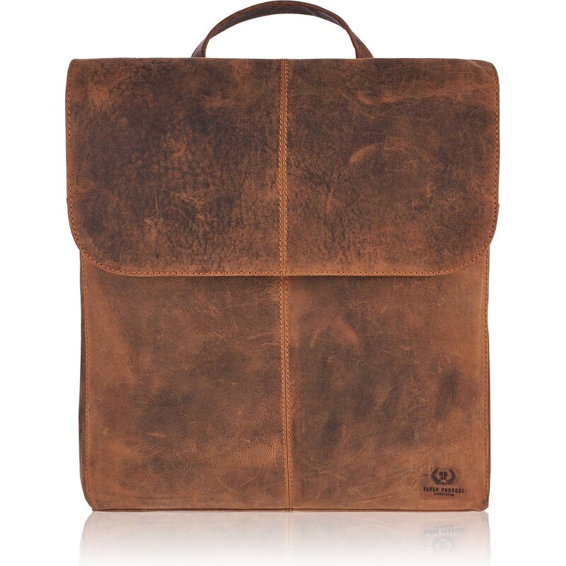 PAOLO PERUZZI Dámsky kožený batoh vintage| hnedá T-72-HBR 38151928
