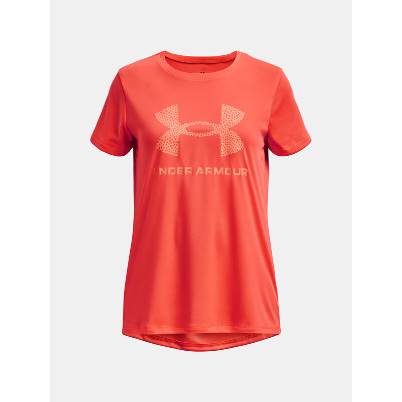 E-shop Oranžové športové tričko Under Armour UA Tech Print BL SSC