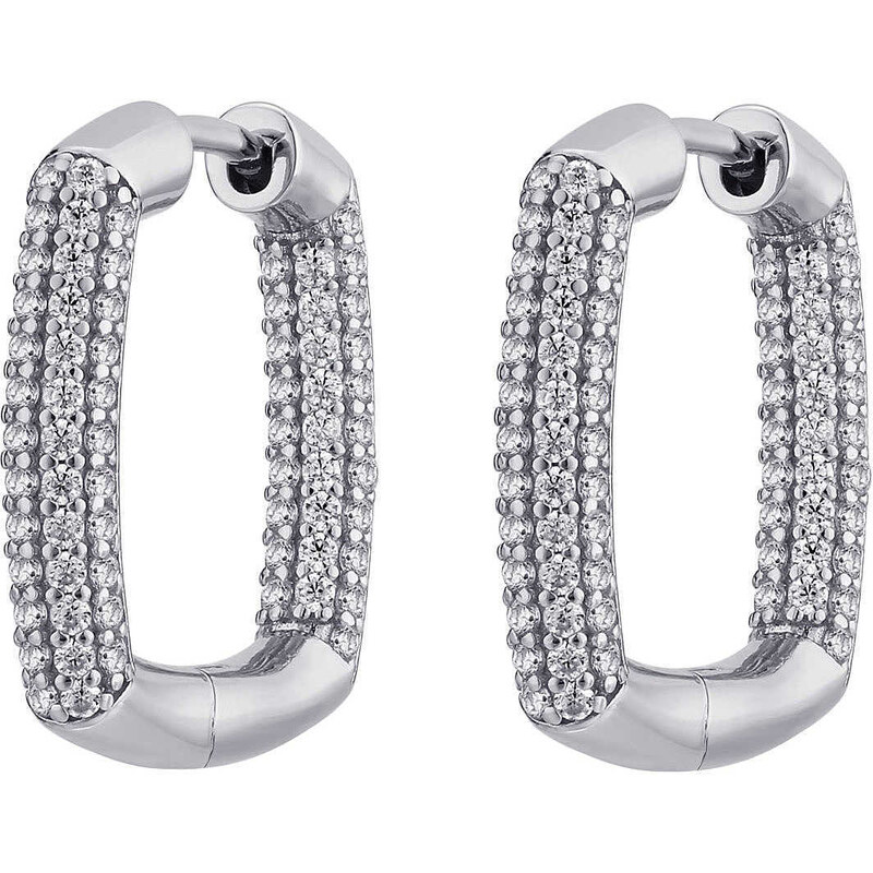 Rosato Blyštivé strieborné náušnice s čírymi zirkónmi Bianca RZBI2 3 66587786