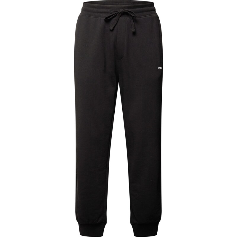 HUGO Nohavice Dayote čierna / biela 39229449