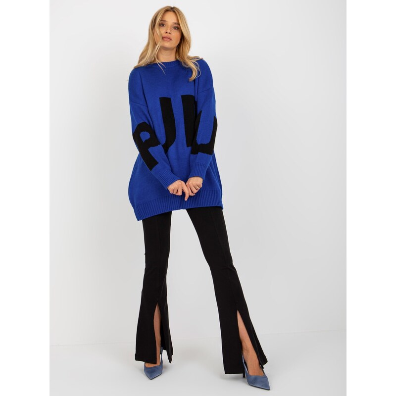 RUE PARIS Sweater-LC-SW-8050.95P-Cobalt 64685691