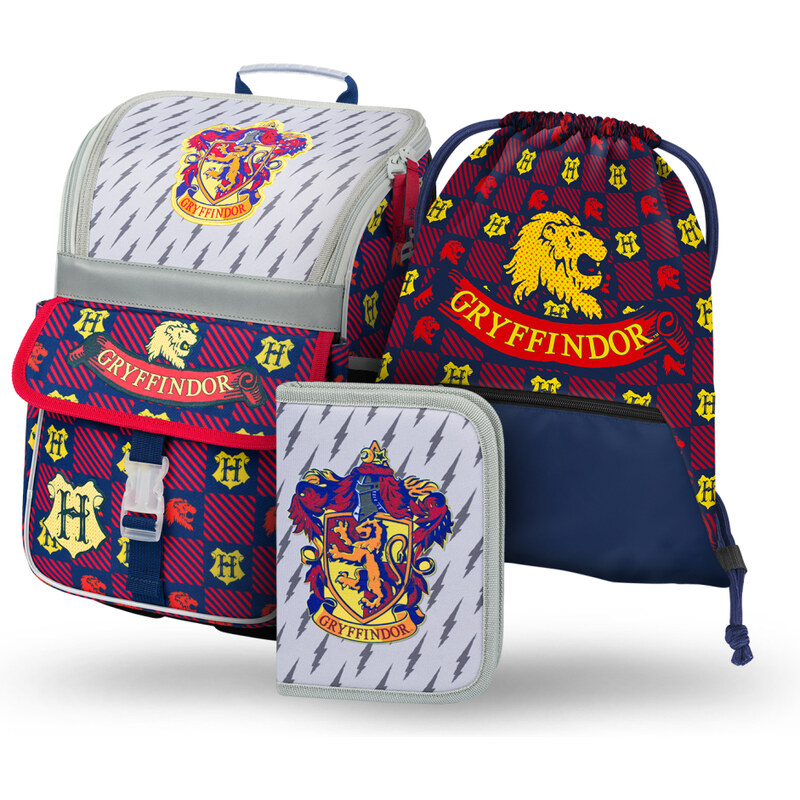 BAAGL 3 SET Zippy Harry Potter Nebelvír: aktovka, peračník, vrecko 62194222