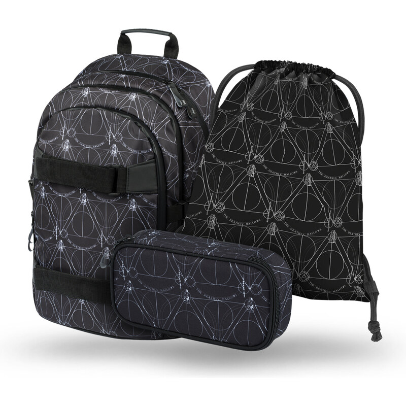 BAAGL 3 SET Skate Harry Potter Relikvie smrti: batoh, etue, vrecko 62194148