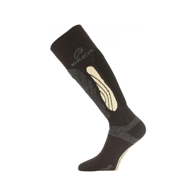 SWI lyžiarske ponožky Lasting Čierna / Zlatá M 1 pár 39154825