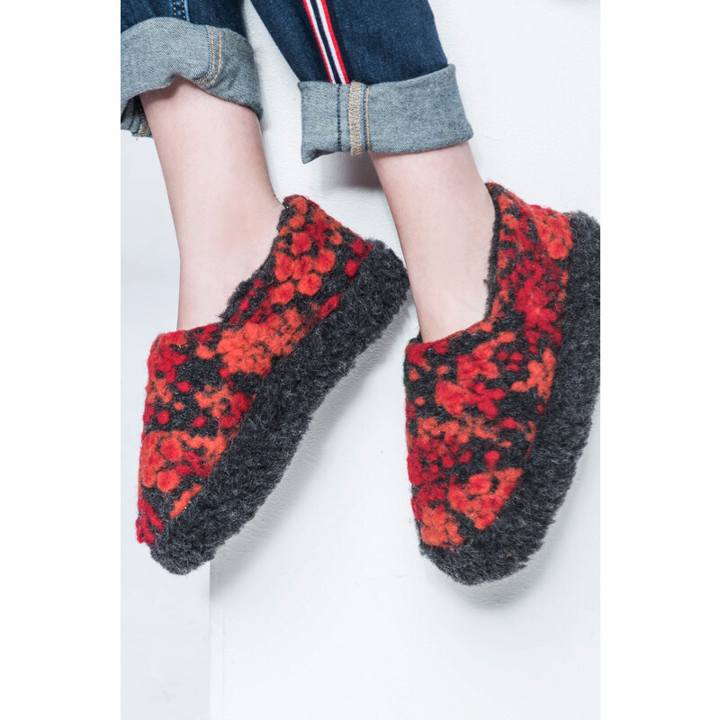 Glara Vlnené papuče 39156423