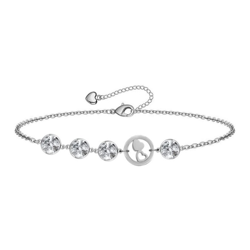 SWAROVSKI Elements Swarovski e. náramok srdce Design Love seb5951 39156450